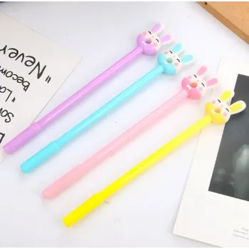 Gelové pero černá náplň 0,5 mm KRÁLÍK mix barev 19,5 cm – 1 ks