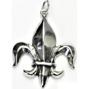 Přívěsek Stříbrný přívěsek lilie - P362 (Stříbrná skautská lilie)