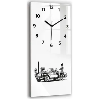 Hodiny Nástěnné hodiny Wallfluent černé 30 cm