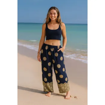 Dámské kalhoty Kalhoty se širokými nohavicemi č12