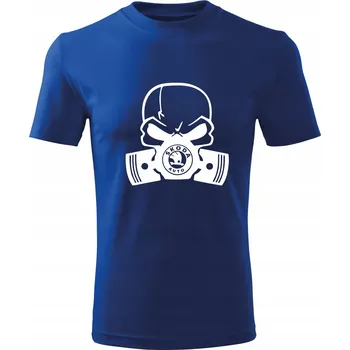 Pánské tričko Pánské Tričko D246 LEBKA ŠKODA SUPERB modré vel 3XL