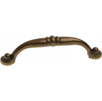 Nábytkové kování NÁBYTKOVÁ ÚCHYTKA KOVOVÁ L96 mm STARÉ ZLATO PATINA