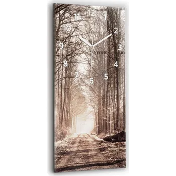 Hodiny Nástěnné hodiny Wallfluent hnědé 30 cm