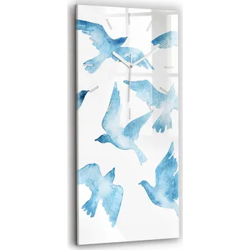 Hodiny Nástěnné hodiny Wallfluent modré 30 cm