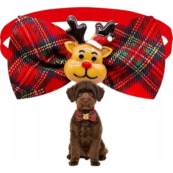 Obojek pro psa Vánoční obojek s motýlkem pro psa SENTI Sob - Nastavitelný