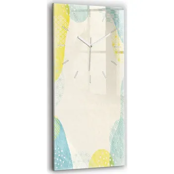 Hodiny Minimalistické Vertikální Foto Hodiny Skleněné Nástěnné Rámeček 30x60 cm