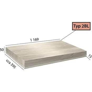 Schodiště Vinylové schody BRASED Ecoline Step 2BL - 9502 Kaštan bělený
