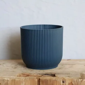 Květináč Elho plastový květináč Vibes fold deep blue Ø 9 cm