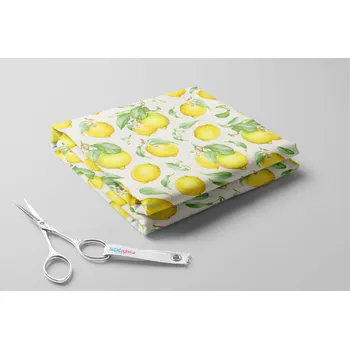 Softshell zimní,Citróny na barevném pozadí Barva: Krémová