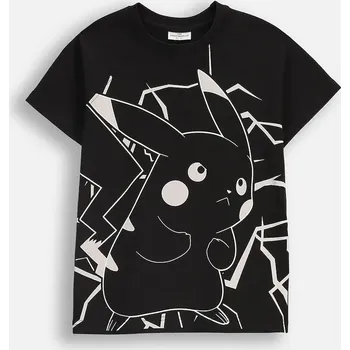 Dívčí tričko Dětské bavlněné tričko Coccodrillo ZC5143206LBD černá 99X, vel. 128