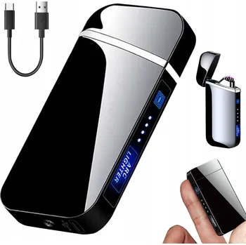 ZAPALOVAČ plazmový USB elektrický nabíjecí ZAPALOVAČ kovový