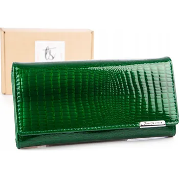 Jennifer Jones peněženka z pravé kůže zelená - dámská