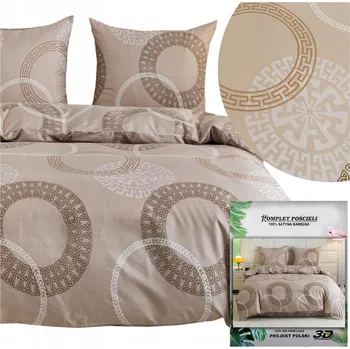 Povlečení POVLEČENÍ Maria povlaky na polštáře 70x80 sada 200x220 3dílná SATÉNOVÉ