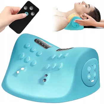 Masážní přístroj ELEKTRICKÝ MASÉR EMS S HORKÝM OBKLADEM A POLŠTÁŘEM PRO MASÁŽ KRKU