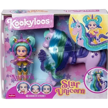 Panenka Sada Figurka Kookyloos Star Unicorn panenka Aurora + jednorožec Star