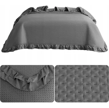 Prostěradlo Přehoz na postel Łóżkoholicy z mikrovlákna 170 cm x 210 cm černý