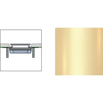 sprchový žlab Rošt Profilpas FLAT COVER XPF/60 broušené zlato