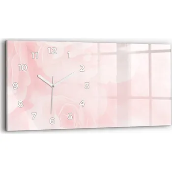 Hodiny Nástěnné hodiny kulatý dekorativní klasické kuchyňské 60x30 cm Kvetoucí růže