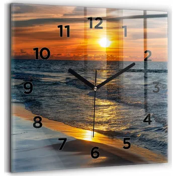 Hodiny Nástěnné hodiny Wallfluent oranžové 30 cm