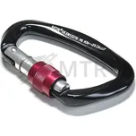 MTR Karabina horolezecká, screw lock oválná se šroubovací pojistkou 100x60mm Dural