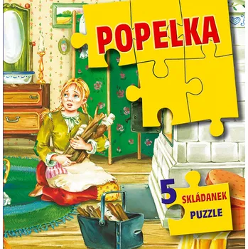 Leporelo 5 skládanek puzzle-Popelka - Dana Winklerová