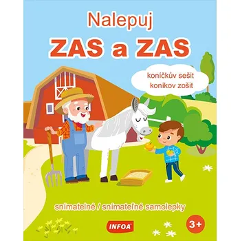 omalovánky Nalepuj zas a zas-Koníčkův sešit