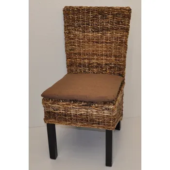 Axin Trading Jídelní židle BANNY banánový list s polstrem Polstr: Hnědý melír