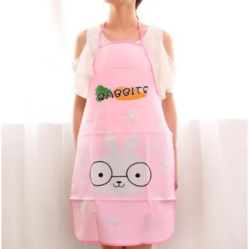 Kuchyňská zástěra Kuchyňská zástěra z PVC, voděodolná, olejiodolná, vzor: KRÁLÍK 68x45 cm