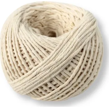 Galanterie Provázek, šňůrka barva NATURAL 50 g klubko BAVLNA