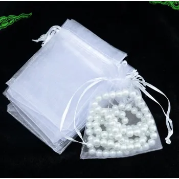 Šperkovnice Pouzdro na šperky, dárek 40x30 cm PRŮHLEDNÉ BÍLÉ