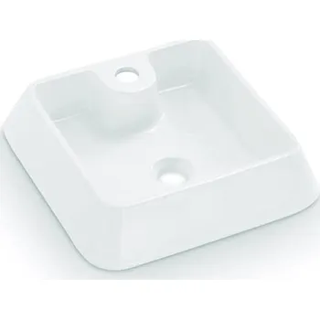 Bathco 4003 - Umyvadlo na desku GALICIA 40x40 cm porcelán/bílá