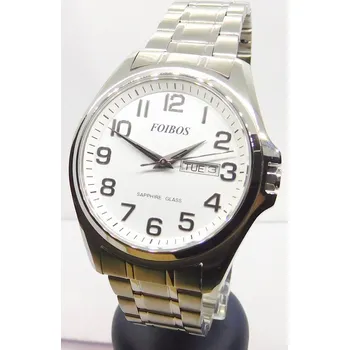 Hodinky Foibos Pánské vodotěsné ocelové čitelné hodinky se safírovým sklem Foibos CK6276.7 (Foibos Pánské vodotěsné ocelové čitelné hodinky se safírovým sklem Foibos CK6276.7)