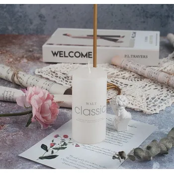 Svíčka Svíčka válcová KRÉMOVÁ 15x5 cm 280 g – 1 ks