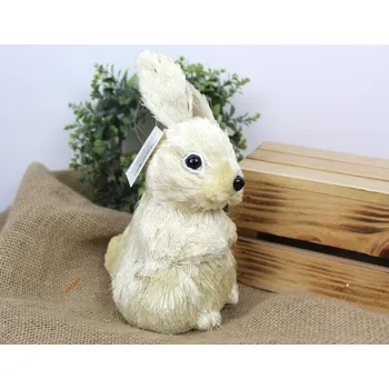 Velikonoční dekorace Zajíc ze sena 23x13 cm