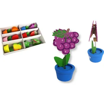 Spona na fotografii na pružině s motivem ovoce 10 cm - 1 ks