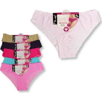 Kalhotky Dámské kalhotky INVISI bezešvé, hladké s puntíky č.: 307 - 1 ks