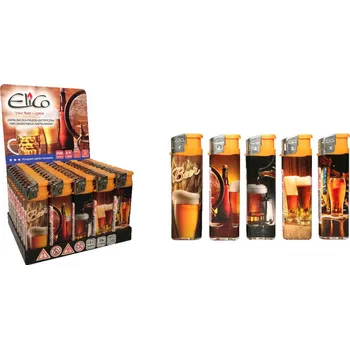 Piezoelektrický zapalovač s ventilem pro doplňování (P1850) Pivo mix - 1 ks
