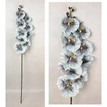 umělá květina Květina STORCZYK 3D PRINT výška 95 cm (9 květů 11-9 cm) MODRÁ #7