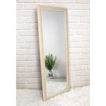 Zrcadlo Obdélníkové nástěnné zrcadlo v světlém rámu 97 x 37 cm