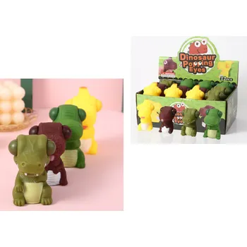 Výtvárné potřeby Antistresová hmota DINOSAURUS s vypoulenýma očima 8x6x4,5 MIX - 1 ks