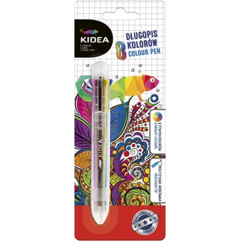 KIDEA Kuličkové pero 8 barev 14 cm