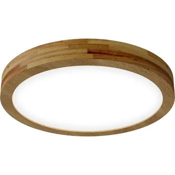 LED stropní svítidlo Rondo Woodline kulaté 500mm 48W - Denní bílá - APLED - 134-0458 - 134-0458