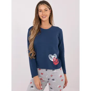 Pánské pyžamo Pyžamo DU PI FP 009.84 tmavě modré XL