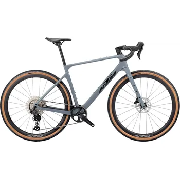 Jízdní kolo Gravelové kolo KTM GRAVELATOR ELITE 2026 – karbonový rám, Shimano GRX 1x12, karbonové ráfky Mavic Barva: Šedá, Velikost: L – karbonové gravelové kolo Shimano GRX 1x12, karbonové ráfky Mavic