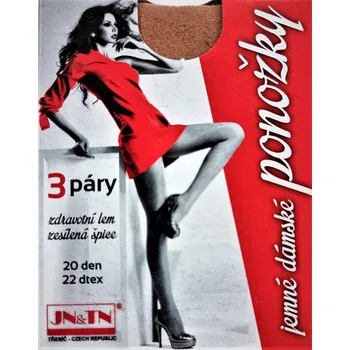 Dámské punčochy Punčochové ponožky 3páry