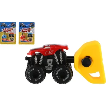 autíčko Auto mini vystřelovací plast 4cm 3 barvy na kartě