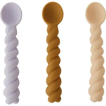 OYOY, Dětské lžičky Mellow, teplé barvy, 3 ks - Formadore