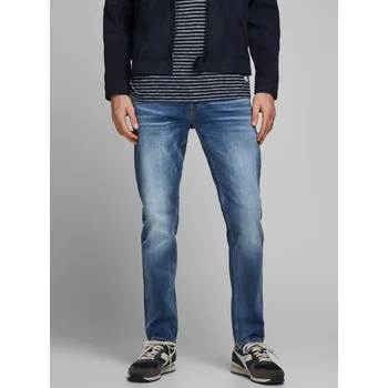 Pánské džíny Jack & Jones Pánské Modré pánské straight fit džíny Jack & Jones Mike Modrá 31/34 (2710413)