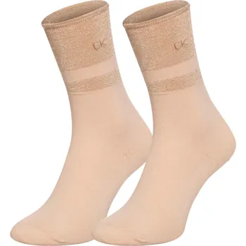 Dámské ponožky Calvin Klein dámské béžové ponožky - OS