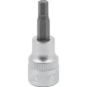 Gola hlavice Zástrčné hlavice Imbus 3/8", délka 48 mm, různé rozměry - JONNESWAY, Velikost: H4